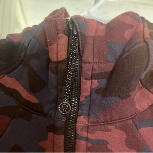 Lululemon Athletica Camo Scuba Jacket - Red and Black